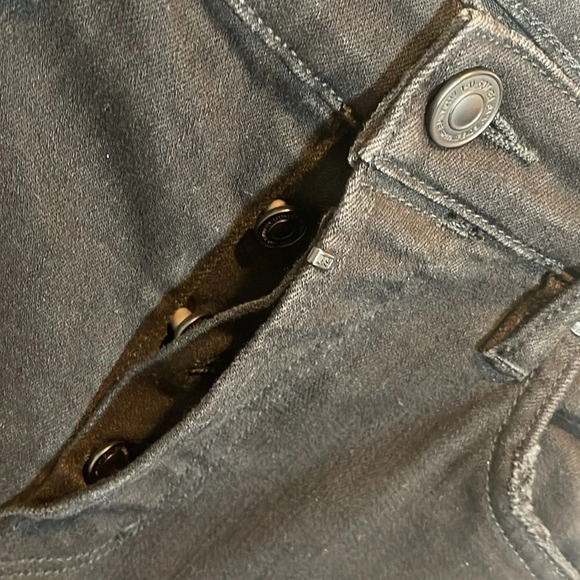 ALL Saints Damaged Cigarette Skinny  black Jeans size 32/31 - Picture 5 of 12